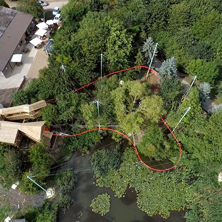 ZipZag Ride zipline coaster