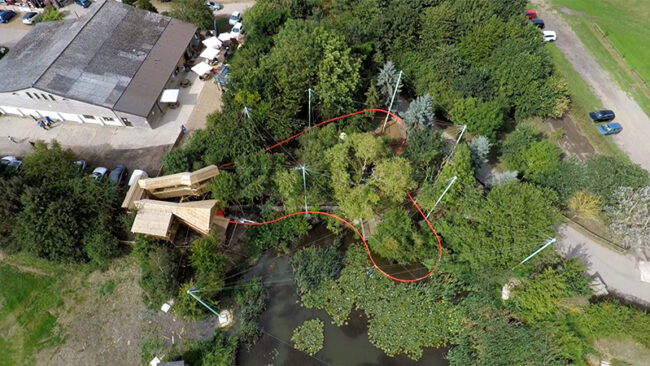 ZipZag Ride zipline coaster