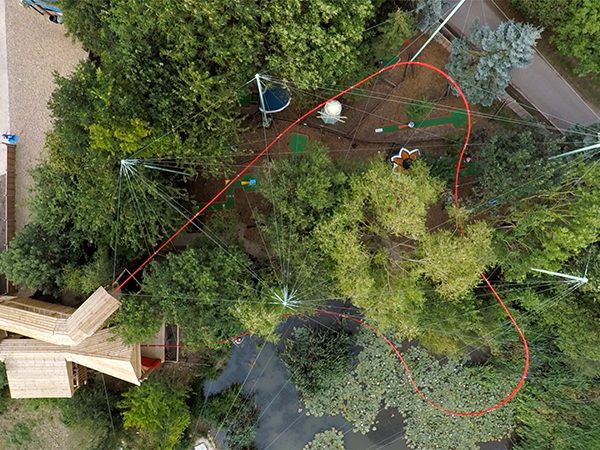 ZipZag Ride zipline coaster