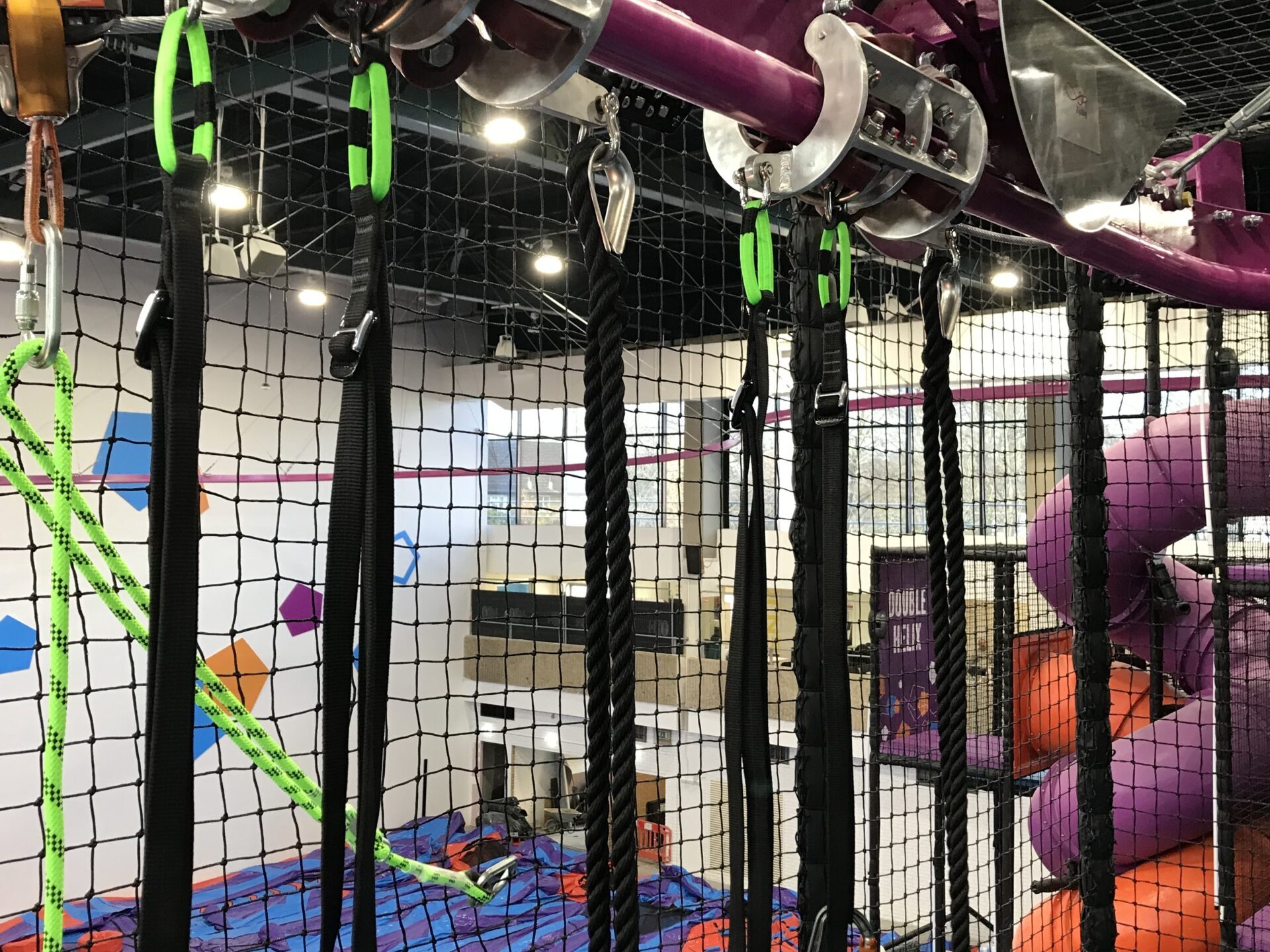 ZipZag's SRS zipcoaster safety rail system